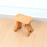 Solid Wood 0.053m3 Chinese Fir Waterproof Durable Stool Retro