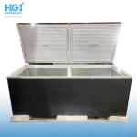 800L Two Doors Deep Chest Freezer Mechanical Temperature Control