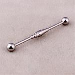 Stainless steel multi spiral industrial barbell ear piercing body jewelry
