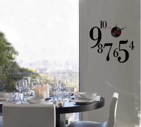 Removable Vinyl DIY Wall Sticker Clock For Home Decoration 10A090