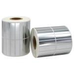 Barcode Synthetic PET Label Stickers Matt Silver Self Adhesive Paper 4x6