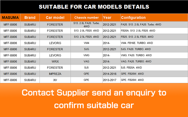 SUBARU FORESTER 42052SG120 Fuel Filter Assembly Insert White Plastic Car Accessories