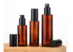 Quality 50ml Amber Glass Pump Bottles wholesale