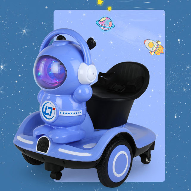 Foldable Kids Ride On Truck Car Children's Cartoon Push and Racer LED Lights Max Weight 50lbs