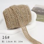 Christmas Brown Burlap Ribbon 5mm-45mm Wired Burlap Ribbon