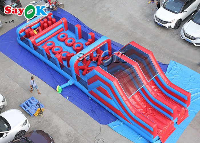 Inflatable Carnival Games Carnival Commercial Adult Climb Slide Inflatable Obstacle Game