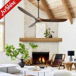 70 Inches 3 Solid Wood Ceiling Fan With Remote Control Quiet DC Motor
