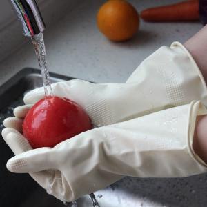 Quality Reusable Unlined 30cm Rubber Cleaning Gloves Size S M L XL wholesale
