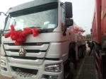 Sinotruk 6 x 4 38m 39m Howo Concrete Pump Truck 336hp With 10 Wheel White Color