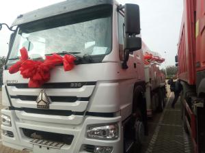 Quality Sinotruk 6 x 4 38m 39m Howo Concrete Pump Truck 336hp With 10 Wheel White Color wholesale