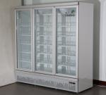 Beverage Glass Door Display Freezer Air Cooled For Supermarket Restaurant Store