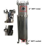 62KG 304 Stainless Steel Bag Filter Housing for Restaurant Solid-Liquid