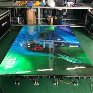 Quality Full color p4.81 floor led screen p3.91 interactive dance floor led display for Night Club Disco Bar KTV Led advertising wholesale