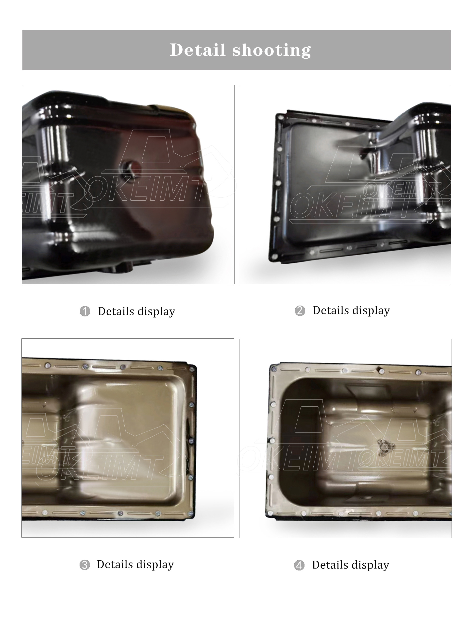 Excavator Engine Parts 4D95 Oil Pan For Komatsu Diesel Engine