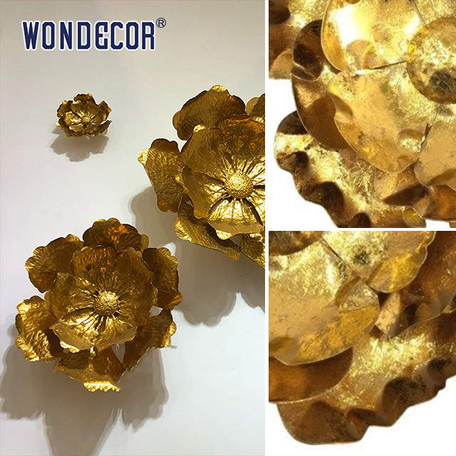 Large Indoor Flower Metal Wall Art Sculpture Weather Performance