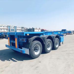Quality 3 Axle 6m 20ft Skeleton Trailer Truck 20ft Skeletal Trailer For Sale wholesale