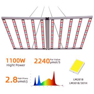 Quality 1100W UV IR LED Grow Light Full Spectrum With Foldable Bracket UL CE Approved UV Grow Light For Indoor Plants wholesale