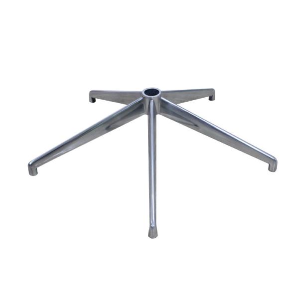 Ergonomic Aluminium Alloy Polishing Color Office Chair Metal Base With