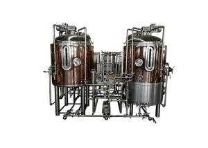 Quality Red Copper Brewpub Equipment 500L Automatic Controlling With Electricity Heating wholesale