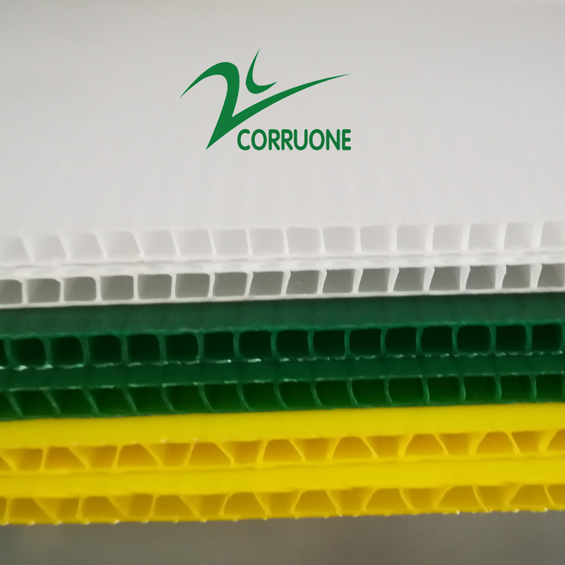 3mm 4mm Recycled Corrugated Plastic Sheets PE PP Hollow Board