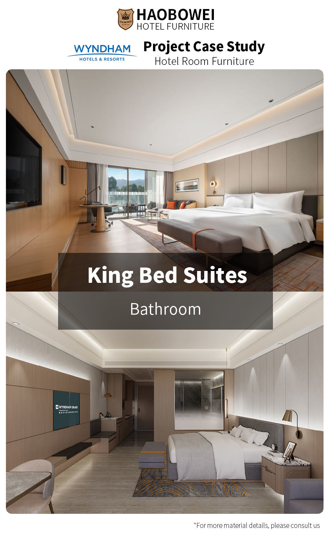 Wholesale 5 Star Business Hotel Furniture Luxury Style Source Factory Bedroom Set
