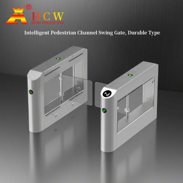 HCW Stainless Steel Pedestrian Turnstile Gate Brushless Motor Swing Turnstile