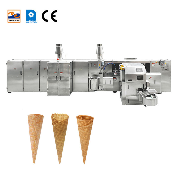 Automatic Cone And Egg Roll Production Line , 61 Cast Iron Baking Templates, Durable And Wear-Resistant.