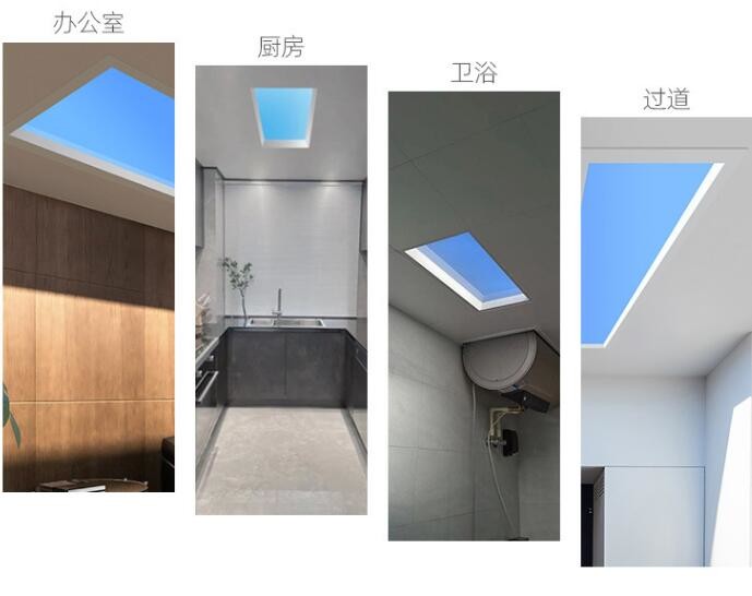 600x600mm projector sky light window ceiling blue sky light australia Tuya APP control led panel lamps