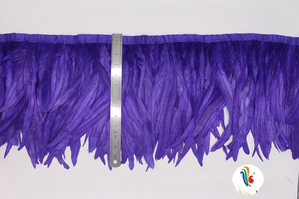 10-12 inch Rooster Coque Feather Fringe Trim for Quick Shipping DHL UPS FEDEX EMS TNT