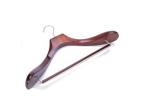 Glossy Luxury Wooden Coat Hangers For Men'S Suit / Pants / Jacket Customized