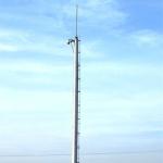 Polygonal Telecommunication Steel Pole Tower With Inner Flange Connection