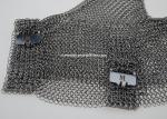 Three Fingers 304L Butcher Stainless Steel Gloves With Hook Strap