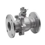 304/316 Stainless Steel Full Port Floating 2PC Flange Ball Valve for Manual