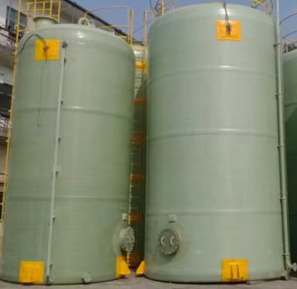 Vertical / Horizontal FRP Chemical Tank Hydrochloric Acid Sulfuric Acid Alkali