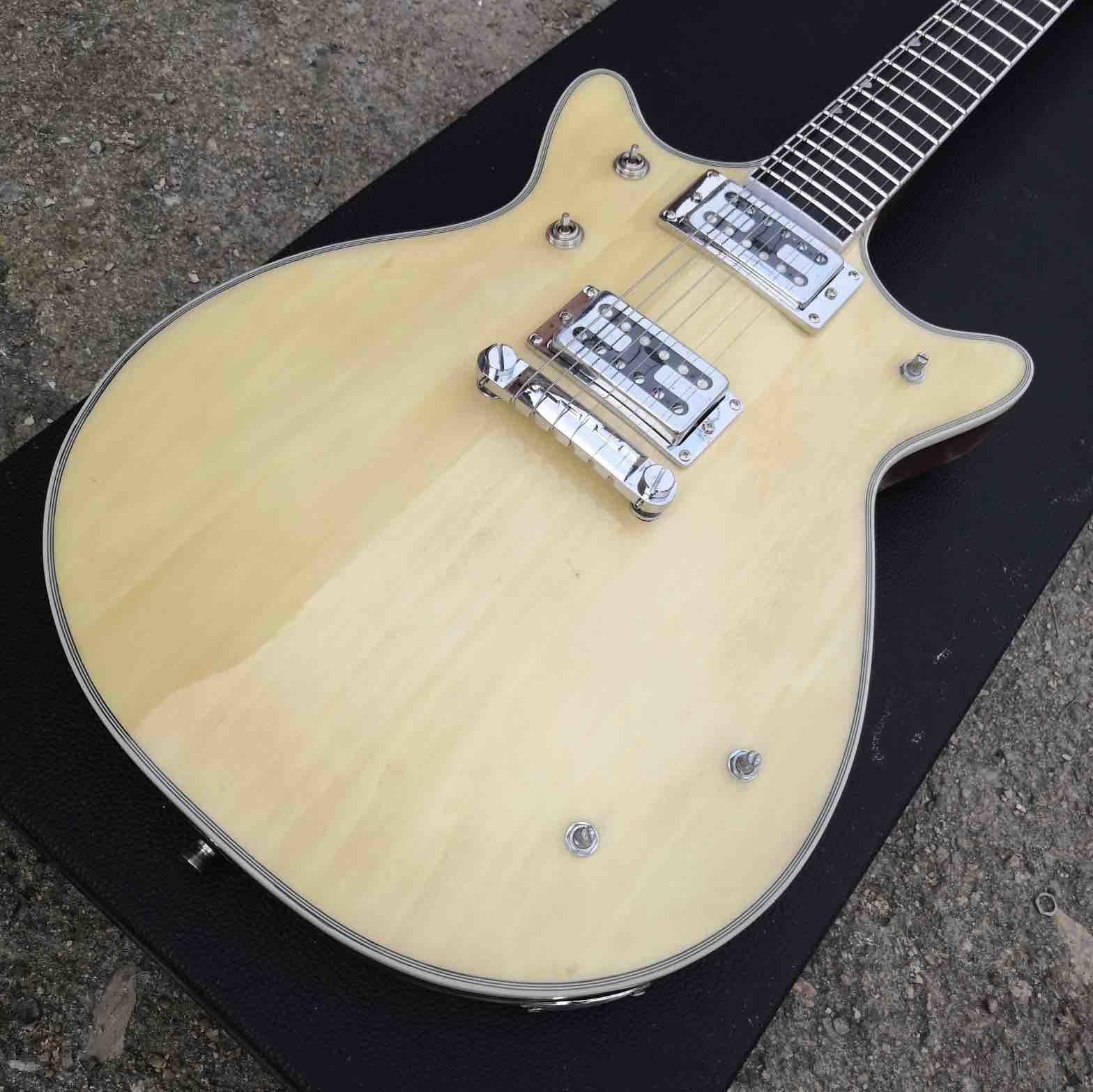 Gretsc Style Electric Guitar in Natural Color with Wrap Around Bridge
