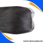 Hot Sale 4x4 Size 1b Color Silky Straight Top Lace Closure With Baby Hair In