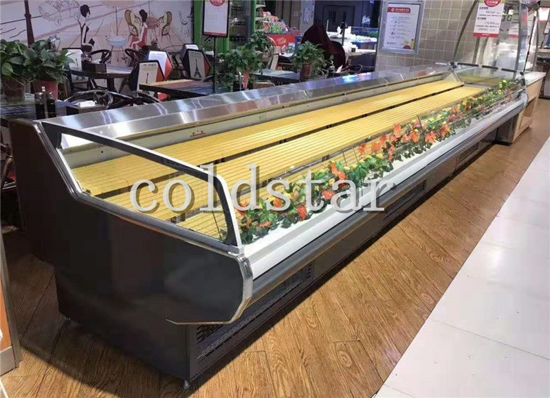 Commercial Open Couter-Top Refrigerator for Deli/Fish/Cold Food/Fresh Meat Display