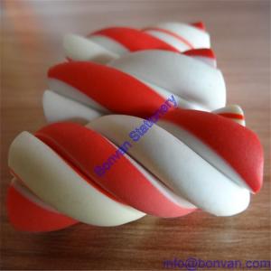 Quality rope eraser, twist eraser,two color twist eraser, twist rope eraser wholesale