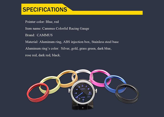 60mm Air Fuel Ratio Gauge Digital Water Temperature Gauge High Sensitivity