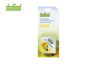 Quality Lemon Waterbase Home Air Freshener Gel 1oz 28.4g Square Shape wholesale