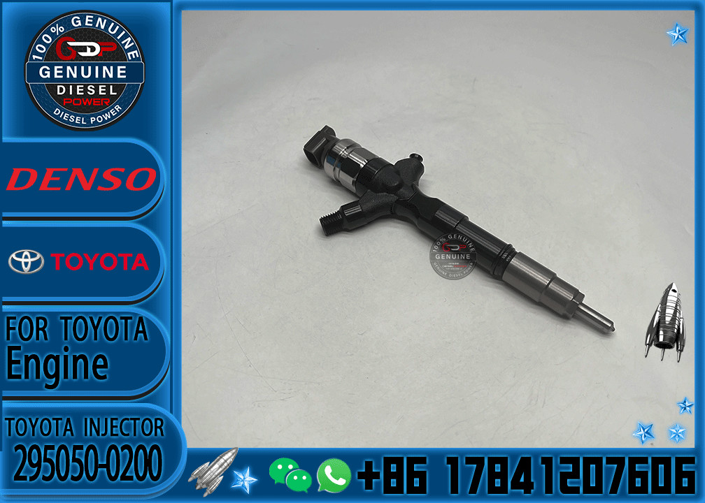 Genuine New Diesel Fuel Injector 295050-0460 295050-0200 For Toyata Car 23670-30400 23670-30440 23670-39435