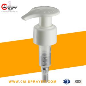 Quality 28/410 Spring Ribbed Lotion Pump Dispenser Black White Lotion Dispenser Pump Head wholesale