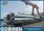 Q345 Round Steel Tubular Pole For Transmission Line Overhead Project 110KV