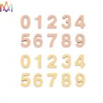 Multicolor Stainless Steel 3D Digital Numbers Pendant
