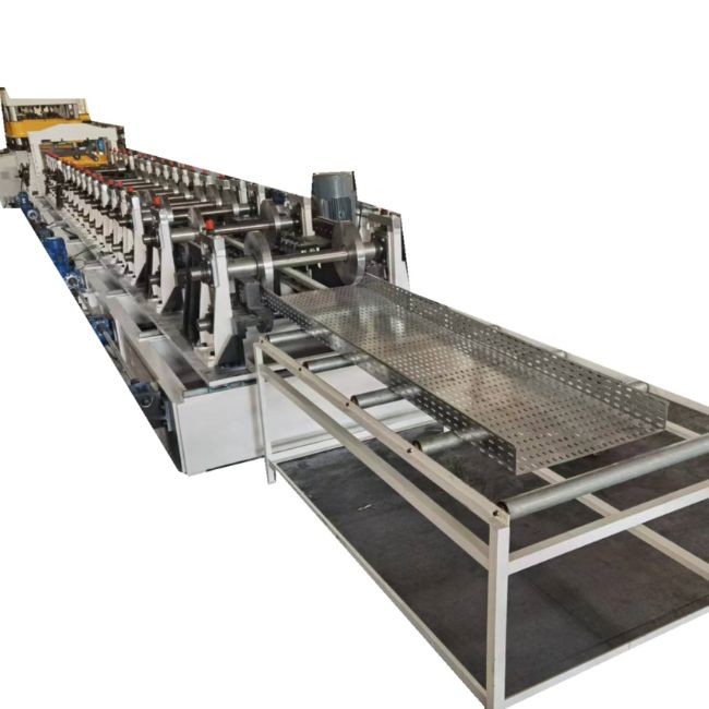 Hydraulic Motor Cable Tray Forming Machine Siemens PLC Long Service Life
