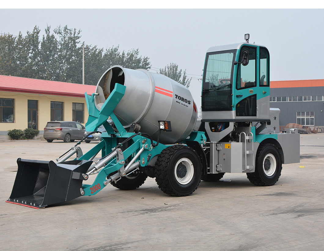High Efficiency Concrete Transit Mixer Self Loader Concrete Mixer Customization
