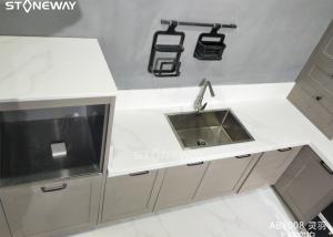 Quality Solid Surface Quartz Stone Top Kitchen Countertop Materials Quartz 6mm 8mm wholesale