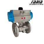 Pneumatic 2 Way Ball Valve Flange Two Way Ball Valve Pneumatic Ball Valve