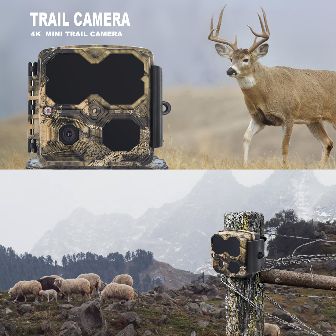 IP66 Waterproof 4K 32MP Tiny Game Camera Wildlife Hunting Trail Camera