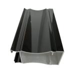 Machined Black Pearl Aluminum Glass Window Frame Profiles